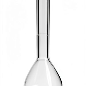 PYREX 50 mL Volumetric Flask with Polyethylene Snap-Cap Pack of 6-0