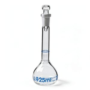 Volumetric Flask BrandTech 36977 25mL NS 10/19 Glass Stopper Pack 2-0