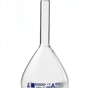 Volumetric Flask EISCO 5000ml Borosilicate with Polyethylene Stopper-0